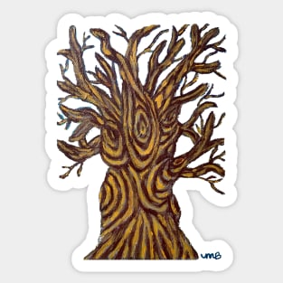 Solitary Tree in Acrylic Sticker